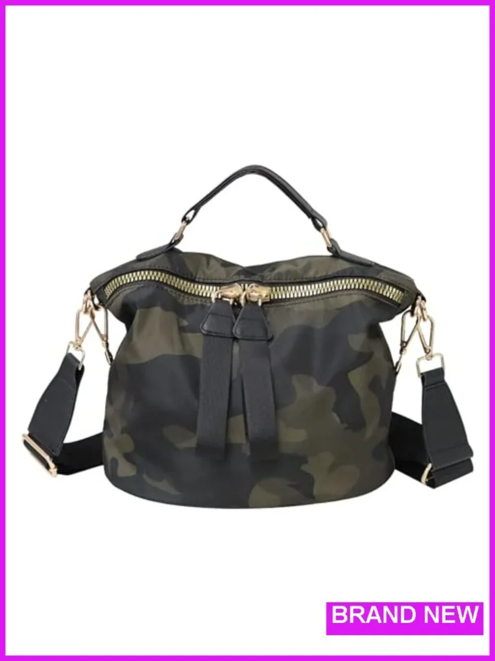 Anti-theft Nylon Crossbody Bag Adjustable Strap Lightweight Travel Tote